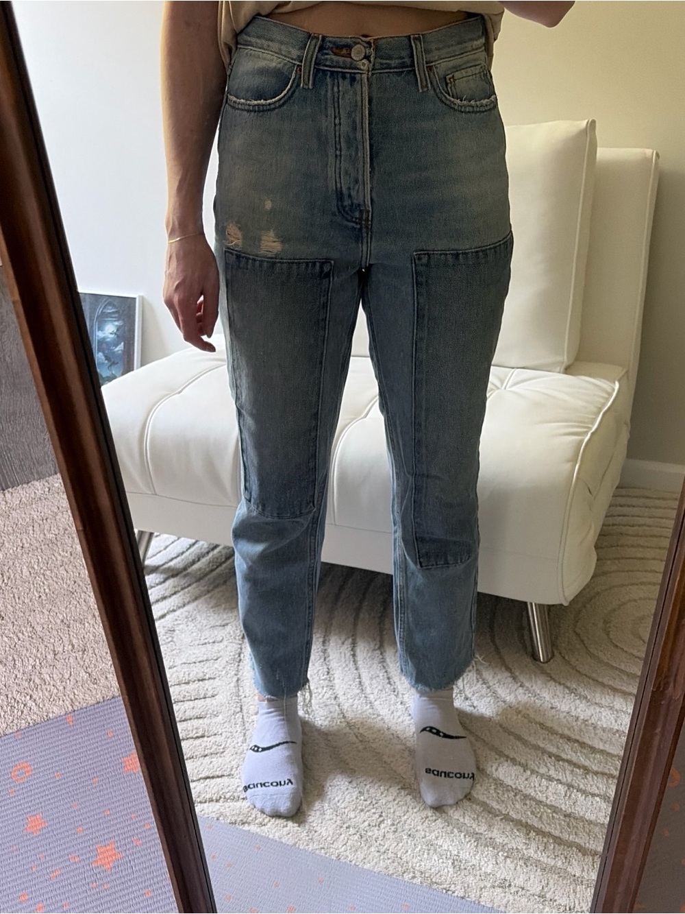 BDG Women's Slim Straight Light Blue Denim Jeans